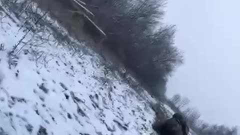 Ukrainians Hit the Deck After Coming Under Fire