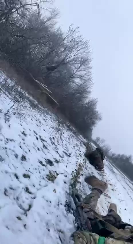 Ukrainians Hit the Deck After Coming Under Fire