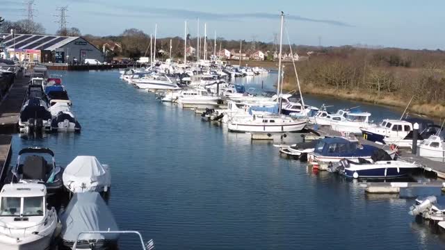 Cobbs Quay Marina Poole(UK) Flyover