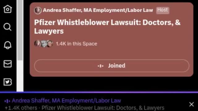 ANDREA SCHAFFER, MA EMPLOYMENT / LABOR LAW. 1/29 PFIZER / VACCINES / DOCTORS / LAWYERS / MANDATES