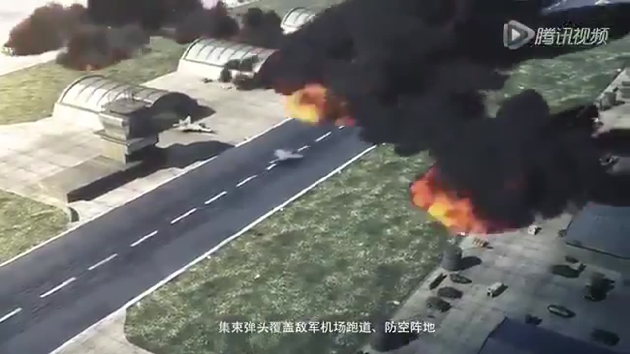 Chinese TV released a video of Iranian missiles that will attack Saudi Arabia.