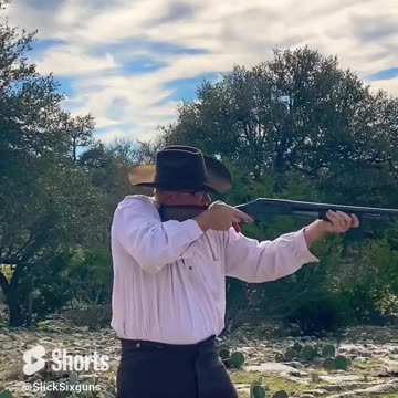 Speed load a Winchester 1897 #shorts