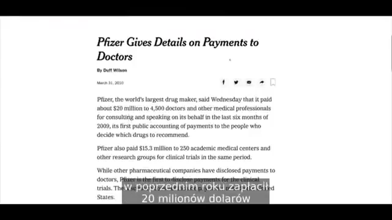 Jak działa Wielka Farmacja - w tym przykładzie Pfizer