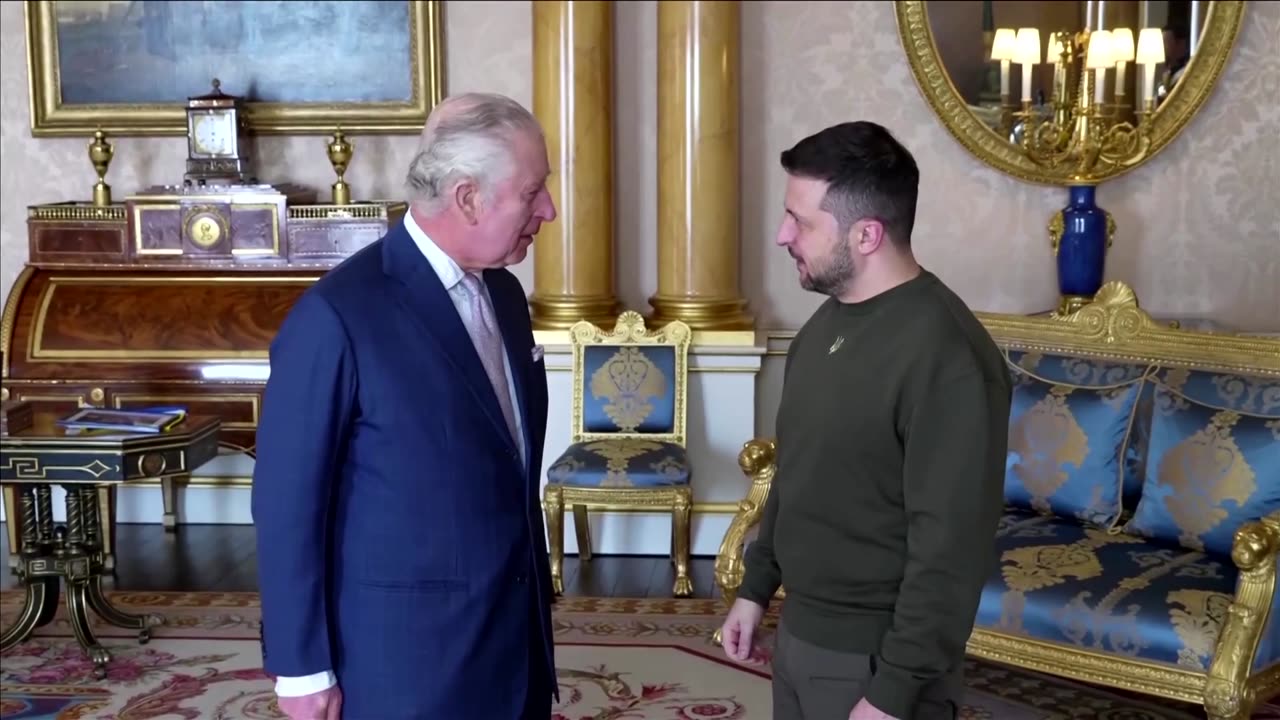 King Charles meets Ukraine's Zelenskiy