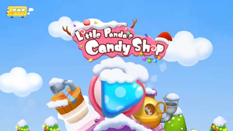 Little Panda's Candy Shop educational game | lollipops, animals and colors