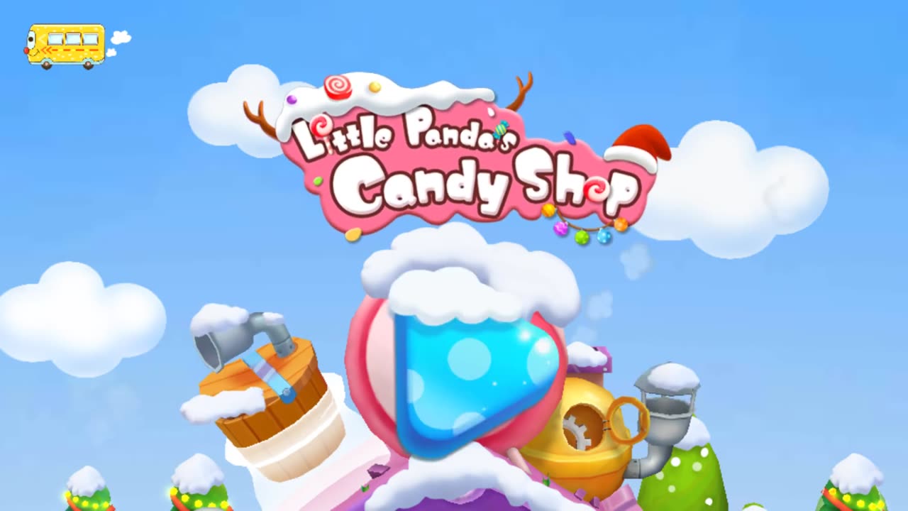 Little Panda's Candy Shop educational game | lollipops, animals and colors