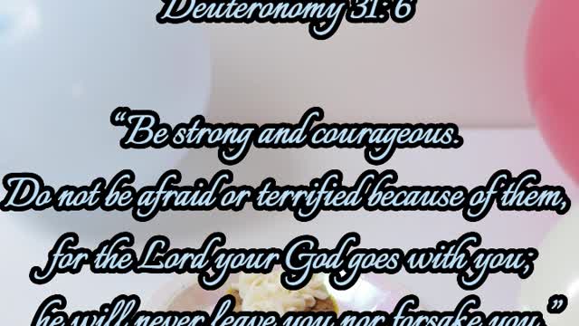 Deutronomy 31:6