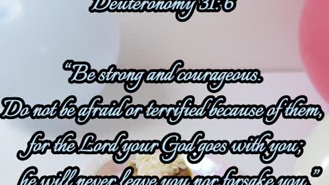 Deutronomy 31:6