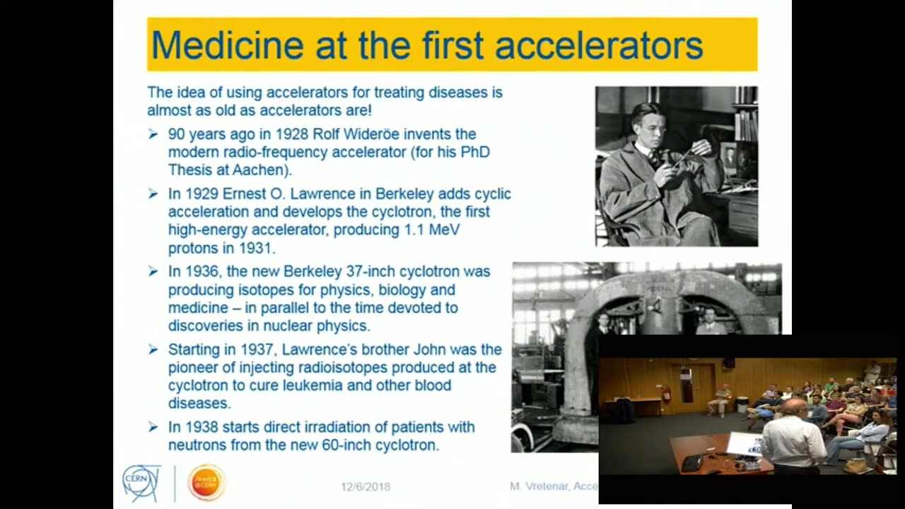 CERN Maurizio Vretenar: Accelerators for Medicine 2019