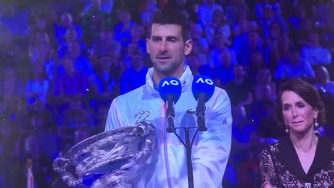 Novak djokovic gives Amazing Unvaccinated Winning Mentality Speech