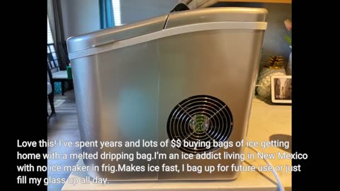 Euhomy #IceMaker Countertop 26lbs/24H Portable Compact ice-Overview