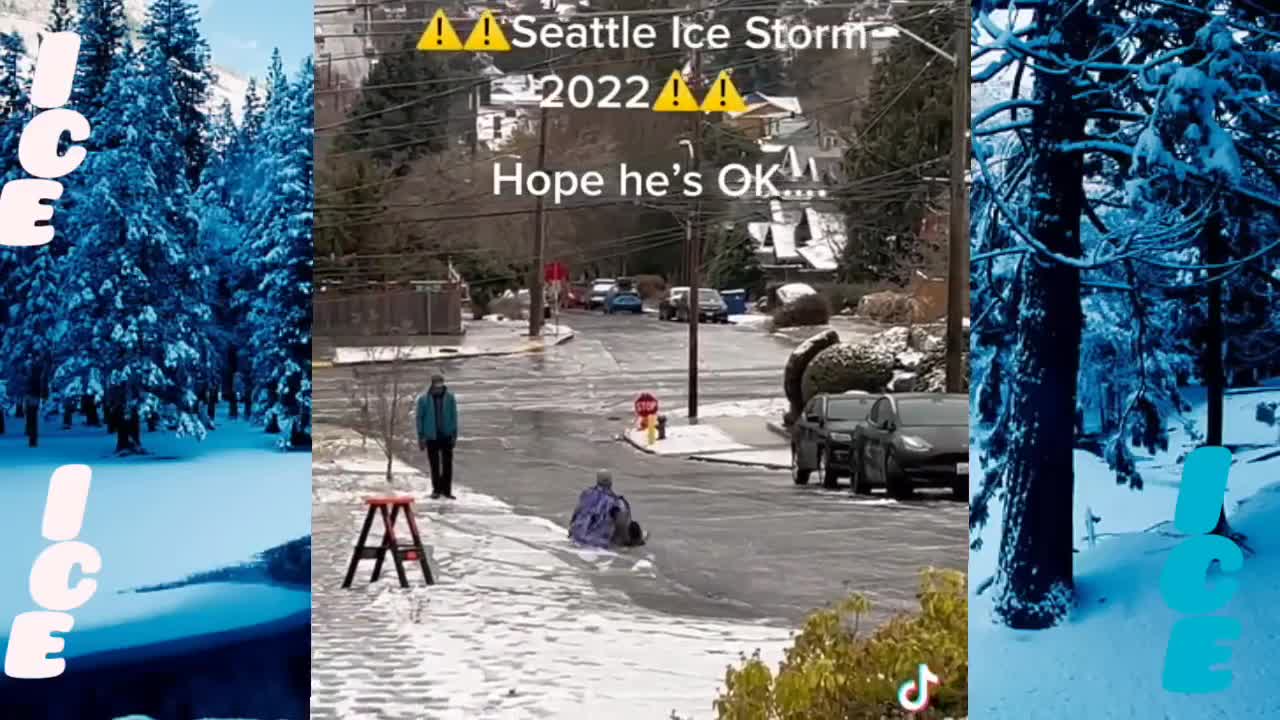 Seattle Ice storm 2022