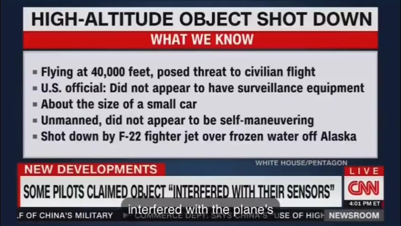 UFO Shot Down Over Alaska? - Pilots Gave Conflicting Accounts