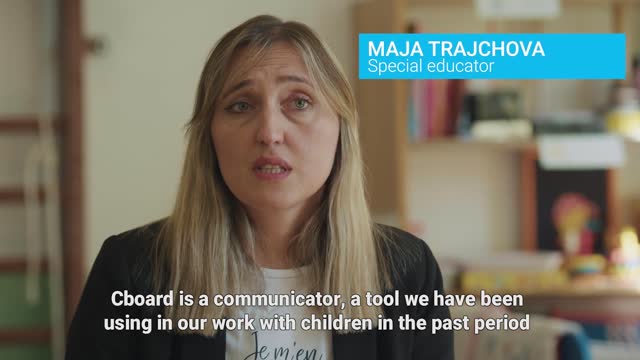 Experience with use of communicator app Cboard in a resource center