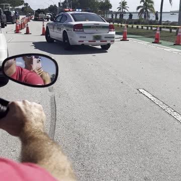 On way to play tennis today, and observed a small plane who had crash landed on the road!