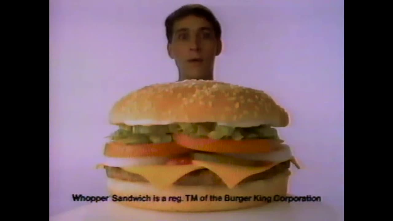 April 9, 1989 - Two :15 Burger King Whopper Spots