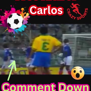 World Best Curly Free Kick of Carlos #shorts #viralvideo #trending #robertocarlos #freekick