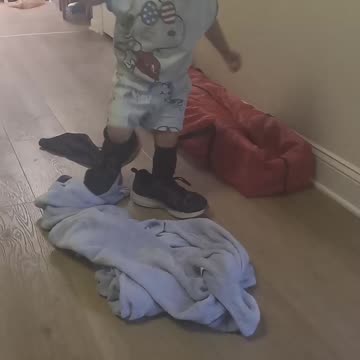 Delany wearing mamaws shoes and socks