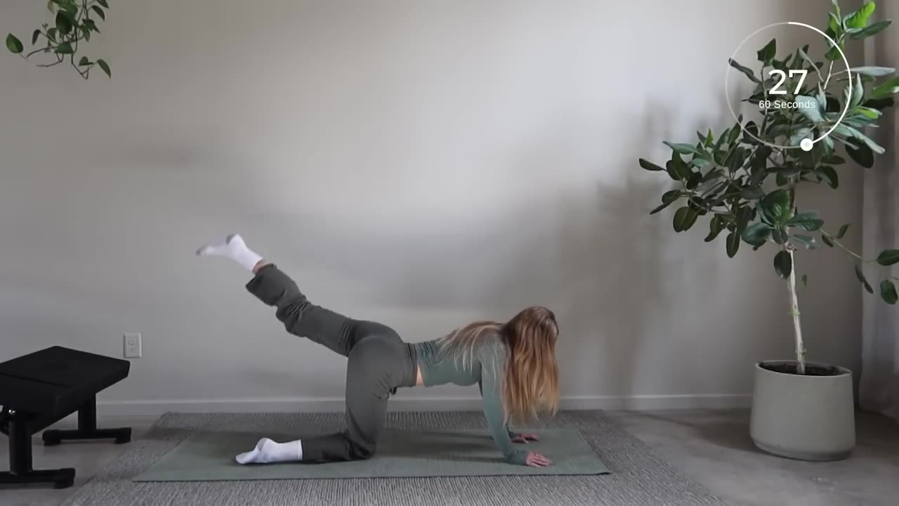 BOOTY AND LEGS WORKOUT ｜ at home, needs a chair or couch