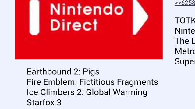 Nintendo direct leak Feb 1st