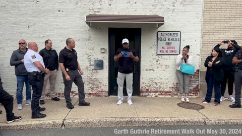 Garth Guthrie Retirement Walk Out at Montclair Police Department