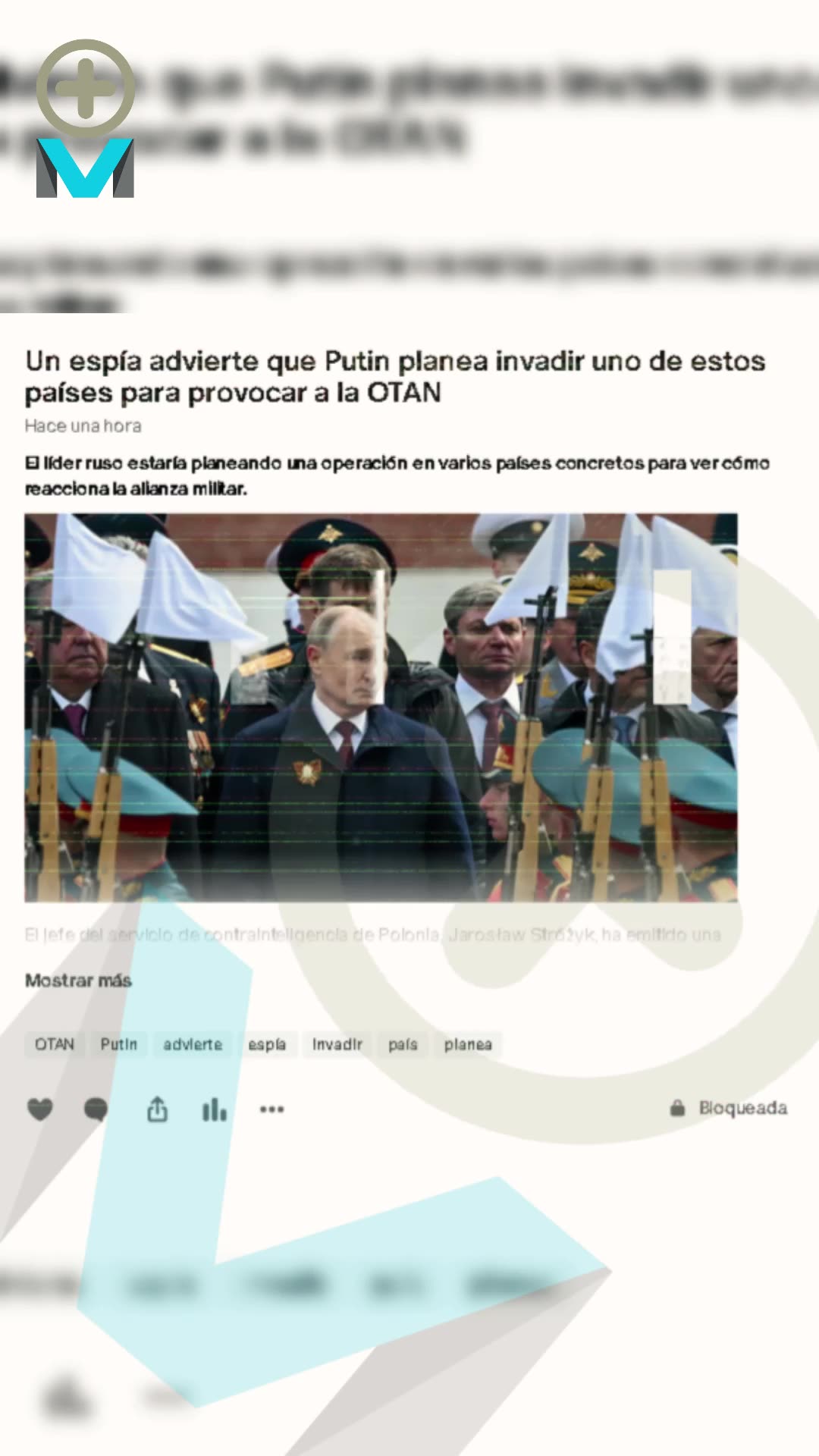 Un espía advierte que Putin planea invadir uno de estos países para provocar a la OTAN