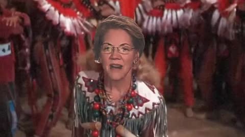 Elizabeth Warren celebrates the Kansas City Chiefs #SuperBowl win with a Pow Wow 😂