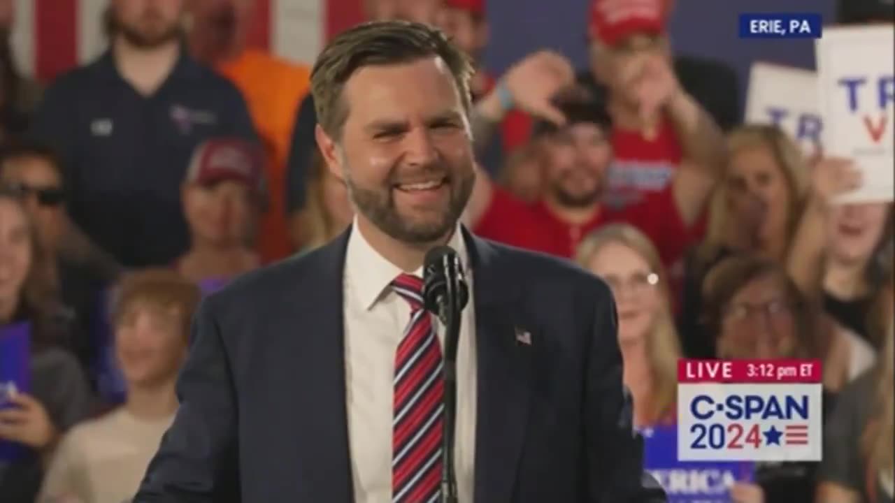 Crowd Angrily BOOS Moment CNN Reporter Asks JD Vance Question about Trump