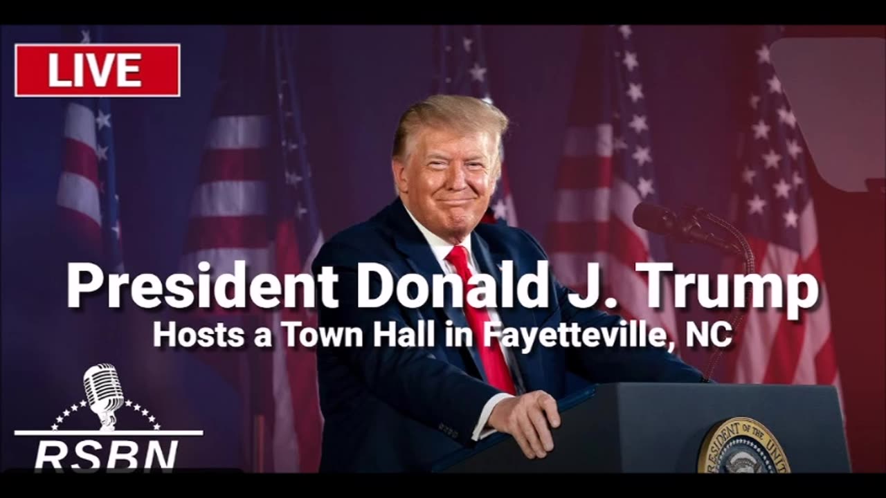 LIVE: President Trump Hosts a Town Hall in Fayetteville, NC - 10/4/24