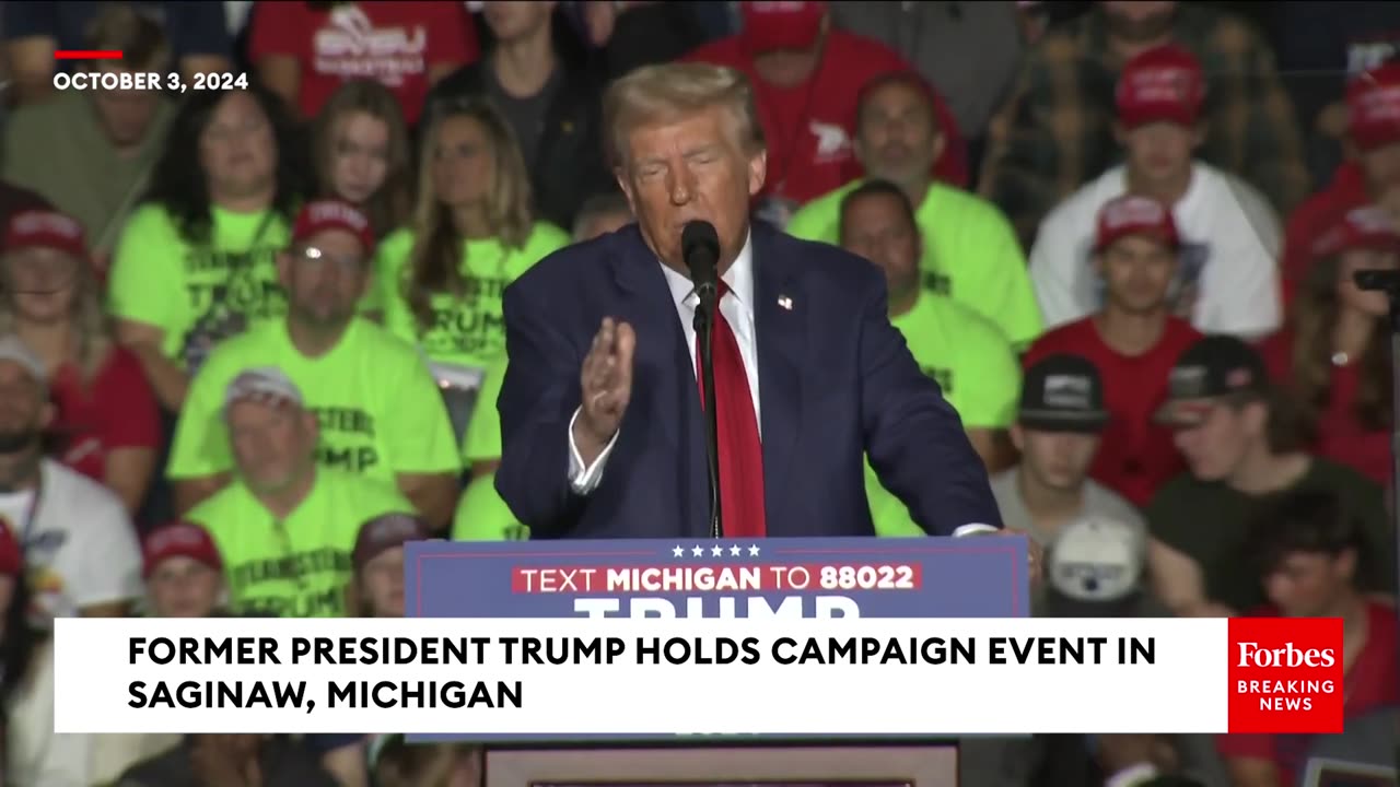 Donald Trump Warns MI Voters- Kamala Harris's Communist Tax Will Drive Us Into A Depression