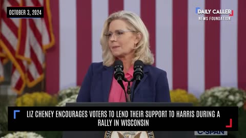 Liz Cheney Encourages Voters to Lend Their Support to Harris During Rally in Wisconsin