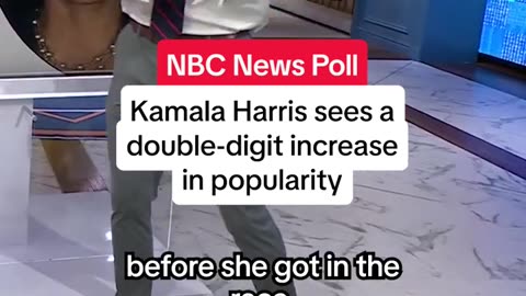 NBC News poll- Kamala Harris sees a double-digit increase in popularity