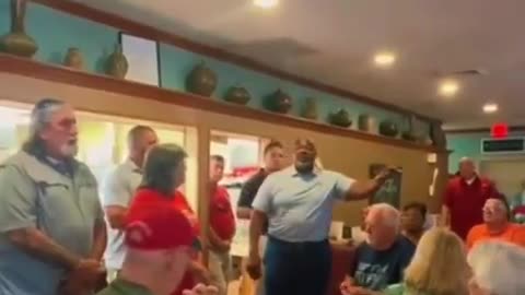 Mark Robinson stops by a restaurant to lay down some truth