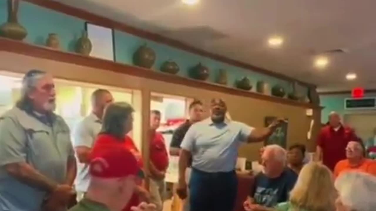 Mark Robinson stops by a restaurant to lay down some truth