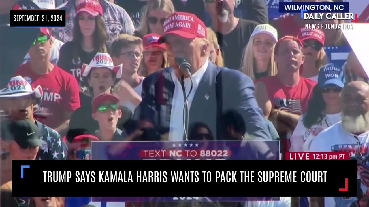 "Kamala Wants to Bring It Up": Trump Says Kamala Harris Wants to Pack the Supreme Court