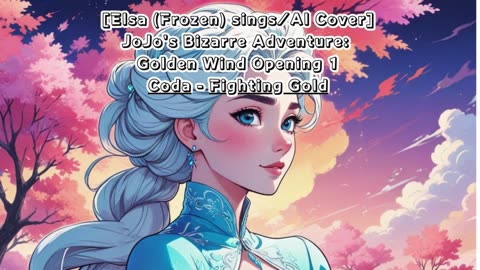 [Elsa (Frozen) sings/AI Cover] JoJo's Bizarre Adventure: Golden Wind Opening 1 Coda - Fighting Gold