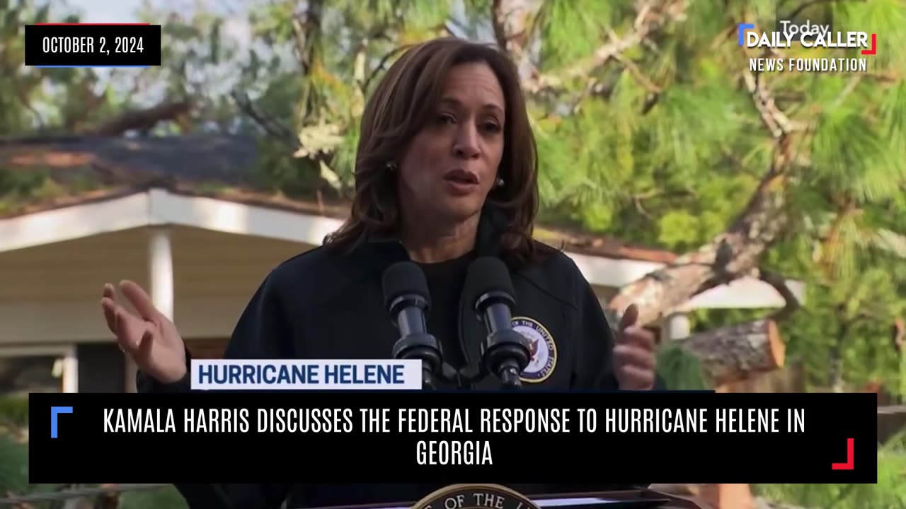 Kamala Harris Discusses the Federal Response to Hurricane Helene in Georgia