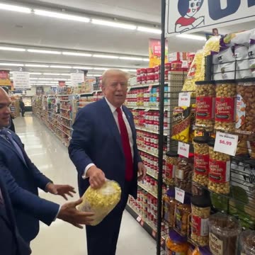 Trump went to Sprankle’s Neighborhood Market and picked upSome Popcorn