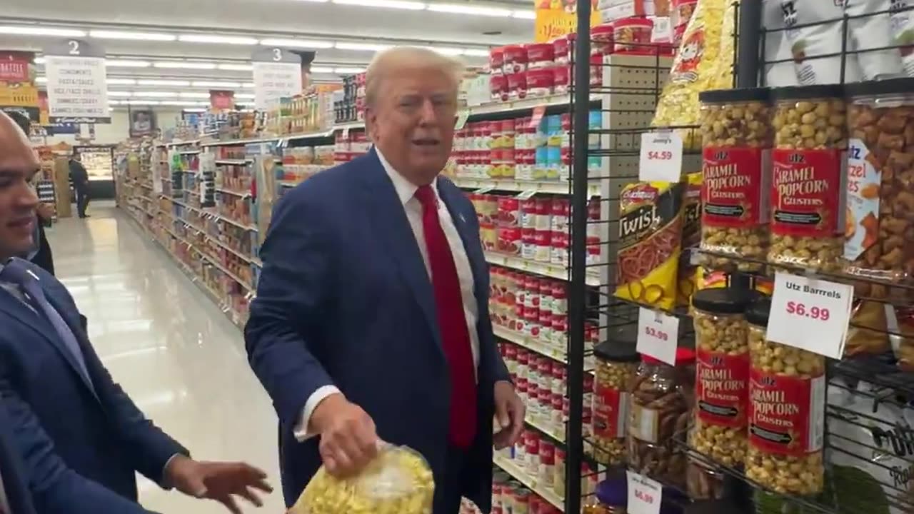 Trump went to Sprankle’s Neighborhood Market and picked upSome Popcorn