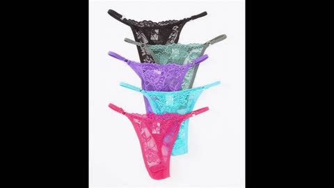 womens Lace G-String Thongs Lingerie T-Back Thongs