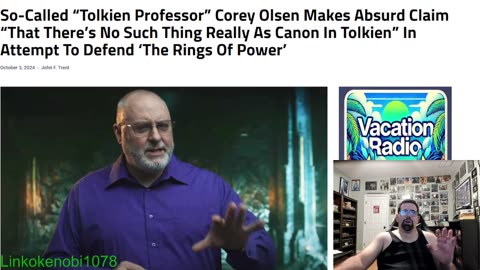 Corey Olsen So Called Tolkien Professor Declaring That There Is No Such Thing As Canon