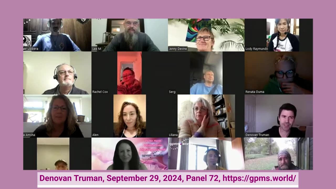 Denovan Truman, GPMS.WORLD Panel 72, September 2024
