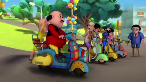 "Motu Patlu Episode : 🔥 Epic Scooter Race Adventure! | Fun for Children 🚀"