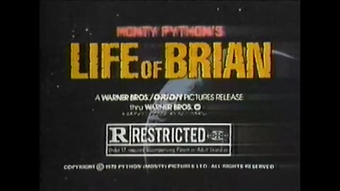 September 22, 1979 - TV Trailer for 'Monty Python's Life of Brian'