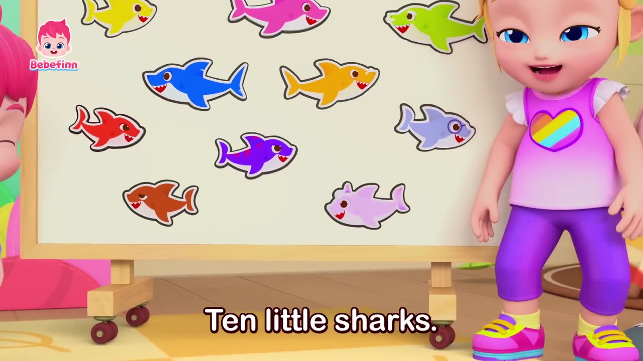 Ten Little Sharks