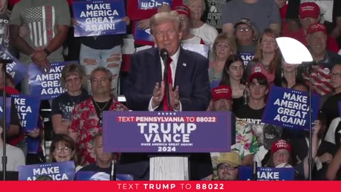 LIVE: President Trump in Erie, #Pennsylvania Text TRUMP to 88022