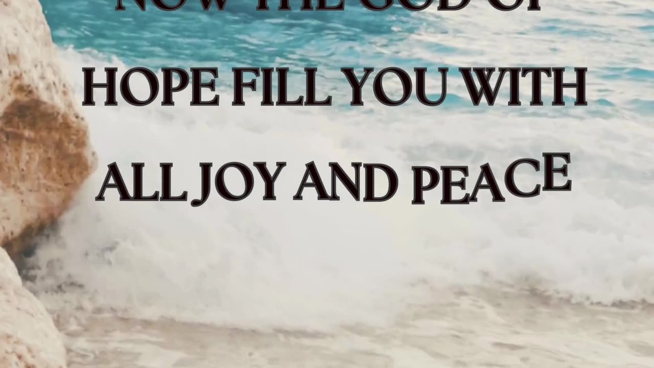 See how hope can transform your life through joy and peace!