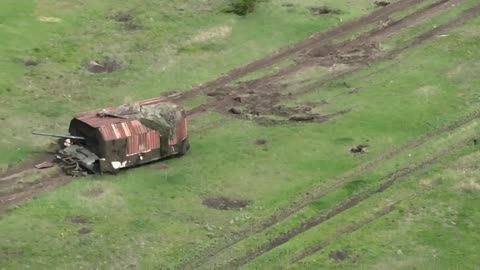 Disabled Russian Turtle Tank