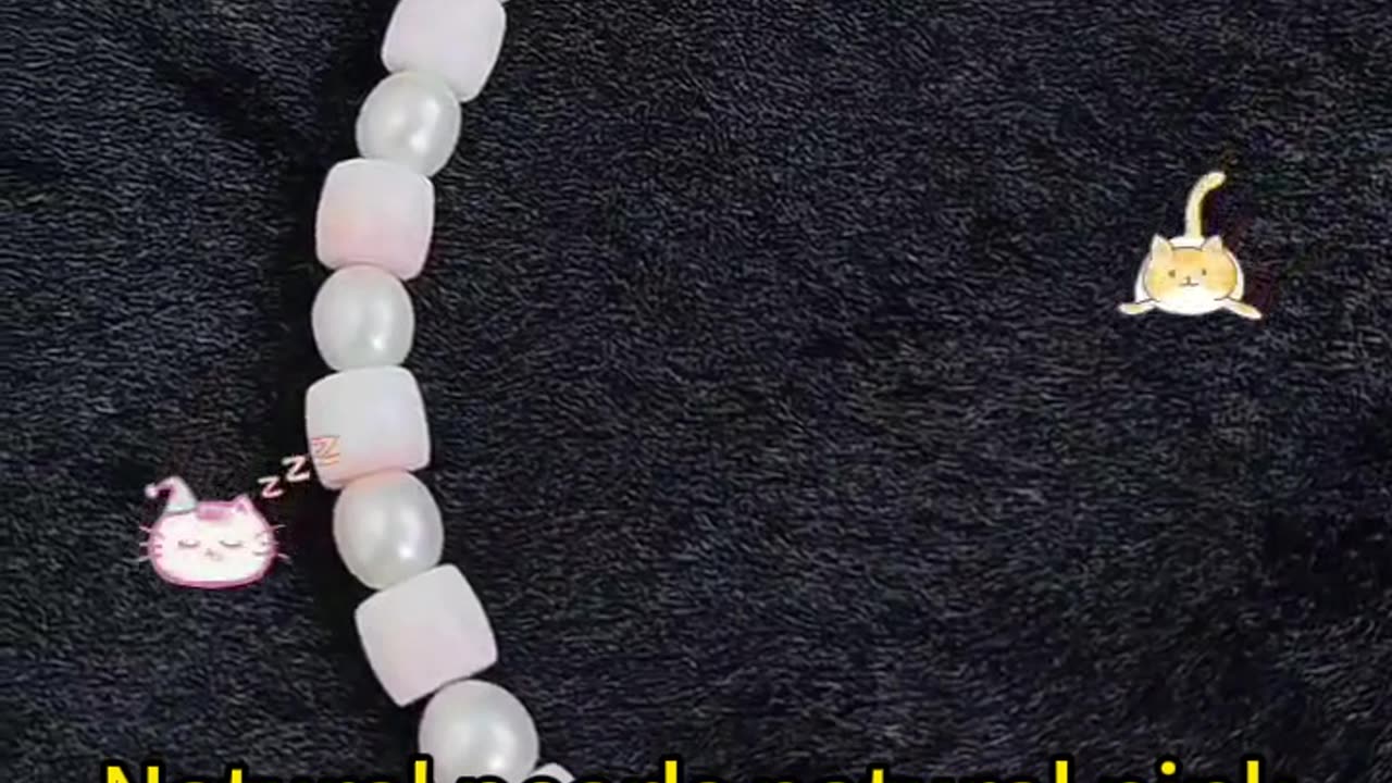 GN-20240924-02 Natural pearls natural pink opal drum shape necklace jewelry temperament