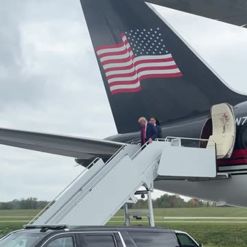 President Trump is wheels down in Pennsylvania 🇺🇸 - Trump Force One